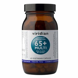 Viridian 65+ Multi (Natural multivitamín pro seniory) 60 kapslí