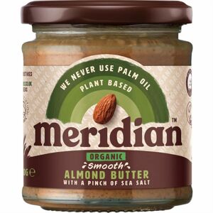 Meridian Almond Butter Smooth with Sea Salt Organic (Mandlový krém jemný BIO s mořskou solí) 170g