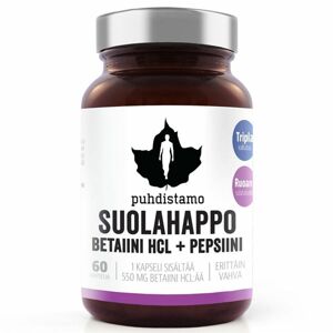 Puhdistamo Betain HCL (Betain HCl + Pepsin) 60 kapslí