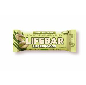Lifefood Bio tyčinka Lifebar Superfoods s chia sem. a pistáciemi 47g