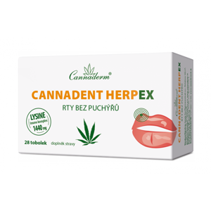 Cannaderm Cannadent Herpex rty bez puchýřů 28 tobolek