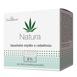 Lázeňské mýdlo s rašelinou NATURA Cannaderm 80 g