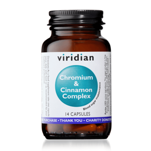 Viridian Chromium & Cinamon Complex (7 Day Sugar Detox) 14 kapslí