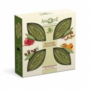 Dárková sada olivových mýdel Výběrová kolekce Aphrodite 340g