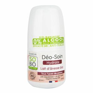 SO’BiO étic Deodorant přírodní 24h hydratační s oslím mlékem BIO 50 ml