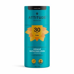 Attitude Dětská 100 % minerální ochranná tyčinka na celé tělo (SPF 30) bez vůně 85 g