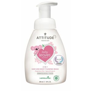 Dětská mycí pěna (2v1) bez vůně Attitude Baby leaves 295ml