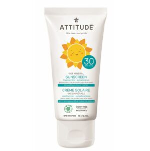 Attitude Dětský 100% minerální opalovací krém (SPF 30) bez vůně 75 g