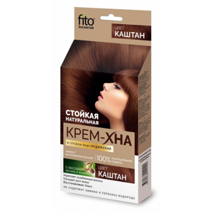 Fitokosmetik Dlouhotrvající přírodní indická krémová henna - Kaštan 50ml