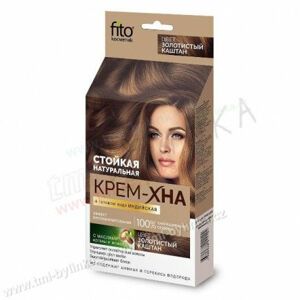 Fitokosmetik Dlouhotrvající přírodní indická krémová henna - Zlatý kaštan 50ml