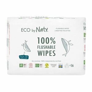 Naty ECO vlhčené ubrousky bez vůně - splachovatelné 3 x 56 ks