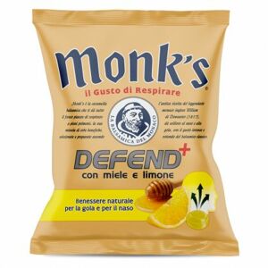 Monk's Funkční bonbóny balzamikové s citrónem s příchutí medu 46g