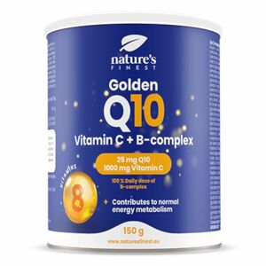 Golden Q10 + Vitamin C + B-Complex 150g (Koenzym Q10 + Vitamín C + B-komplex) Nature's Finest