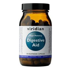 Viridian High Potency Digestive Aid (Enzymy, betain, zázvor a máta) 90 kapslí