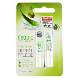 Neobio Intenzivní balzám na rty Bio Aloe Vera & Oliva 2x4,8g