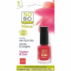 SO´Bio étic Lak na nehty 04 vibrující korálová 10ml