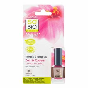 SO´BIO étic Lak na nehty 03 Romantická růžová 10 ml