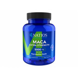 Natios Maca Extract 5000 mg, Extra Strength 90 veganských kapslí