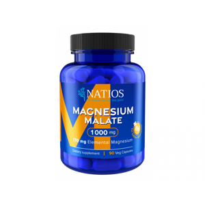 Natios Magnesium Malate 1000 mg + B6 (elem. hořčík 170 mg) 90 veg. kapslí