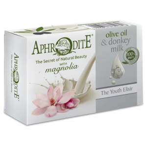 Přírodní mýdlo olivový olej & oslí mléko & Magnolie Aphrodite 85g