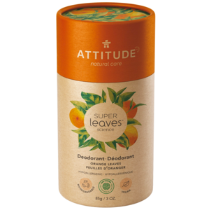 Přírodní tuhý deodorant Super leaves Pomerančové listy Attitude 85g