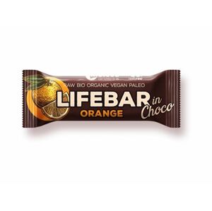 Lifebar Tyčinka Bio InChoco Pomeranč 40g