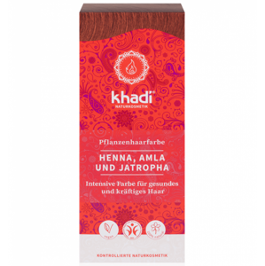 Khadi rostlinná barva na vlasy HENNA & AMLA & JATROPHA 100g