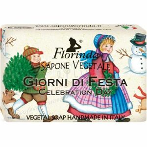 Rostlinné mýdlo Sváteční den vánoční motiv Florinda 50 g