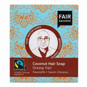 Šampon tuhý na mytí vlasů – kokosový pro mastné vlasy Fair Squared 2x80 g