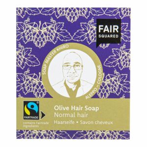 Šampon tuhý na mytí vlasů – olivový pro normální vlasy Fair Squared 2x80 g