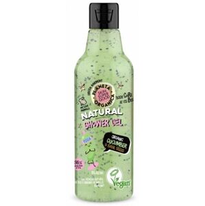 Planeta Organica SKIN SUPER GOOD Přírodní sprchový gel - Organická okurka a bazalková semínka 250 ml