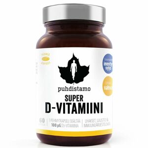 Puhdistamo Super Vitamin D 4000iu 60 kapslí