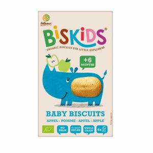 Sušenky celozrnné měkké dětské s jablečnou šťávou bez přidaného cukru 6M+ Bio Biskids 120 g
