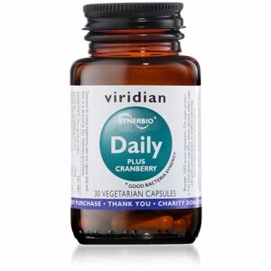 Viridian Synerbio Daily+ Cranberry (Směs probiotik a prebiotik s brusinkovým extraktem) 30 kapslí
