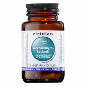 Viridian Synerbio Saccharomyces Boulardii (Unikátní komplex probiotik a prebiotik) 30 kapslí