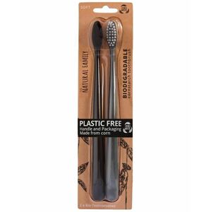 Jack N' Jill The Natural Family Co Bio Brush Pirate Black & Monsoon Mist