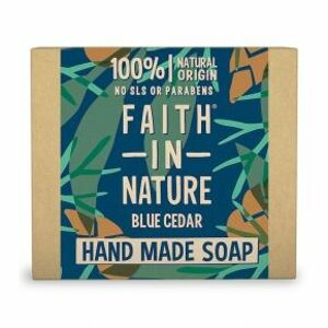 Faith For Men Tuhé mýdlo Modrý cedr 100g