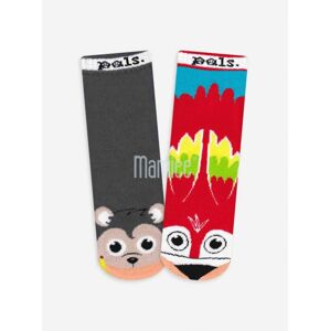 Veselé protiskluzové ponožky Opice a papoušek Pals Socks