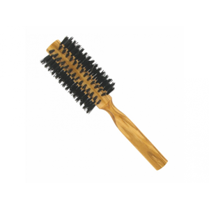 Förster´s vlasový kartáč z olivového dřeva s kančími štětinami kulatý, prům. 5,5 cm